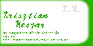 krisztian meszar business card